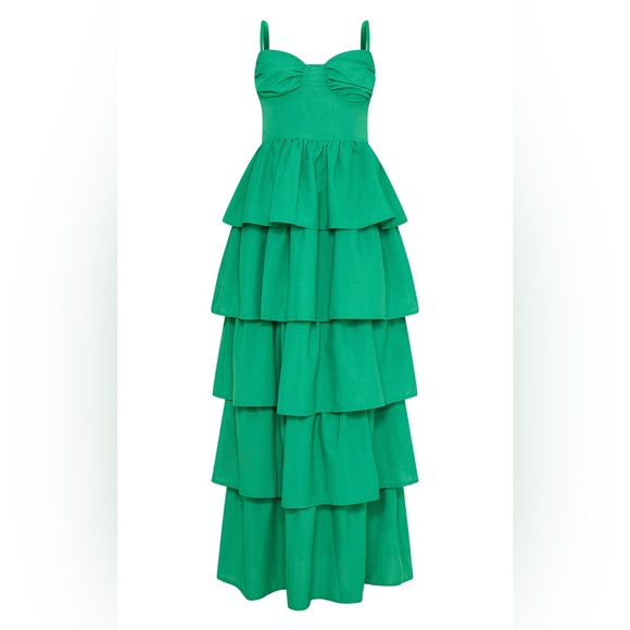 PrettyLittleThing Dresses & Skirts - Pretty little thing green maxi dress